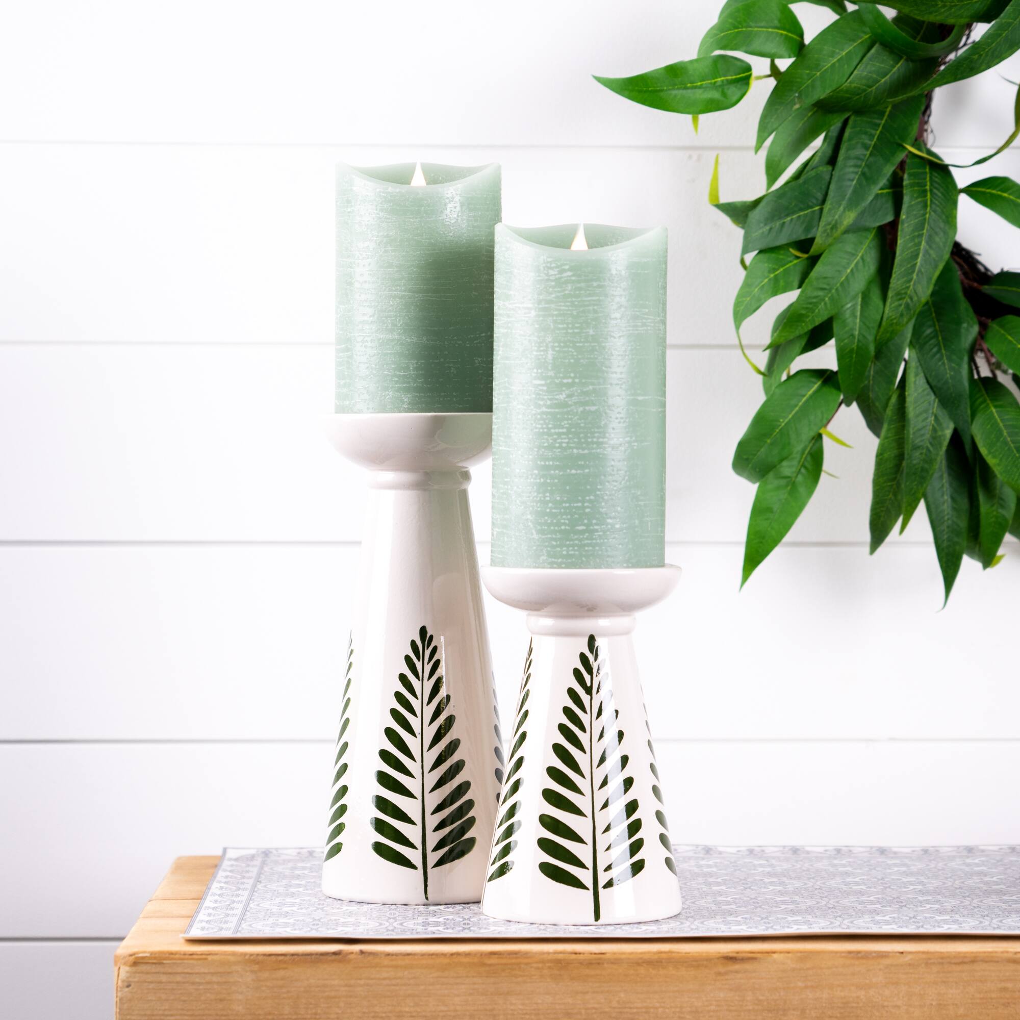 Ceramic Candle Holder Set